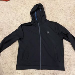 Vortex grid fleece full zip hoodie